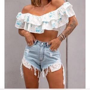 By egreis CARSON SHORTS [WITH LACE] NWT size XL